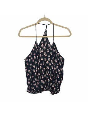 ✨3/$30 By Together Abstract Print Racerback Halter Top L Made In USA